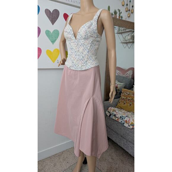 deela pink midi skirt small - Picture 2 of 12